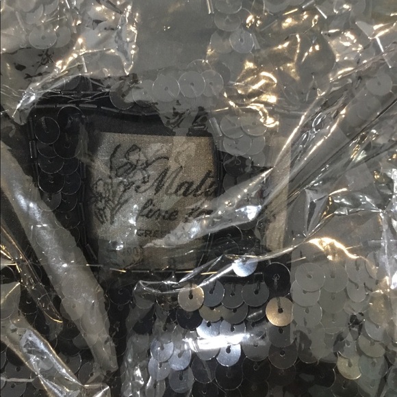 Matita Fine Women's Size 8 BLACK Fashions Silk Sequin Dress Worn Once - Picture 8 of 8